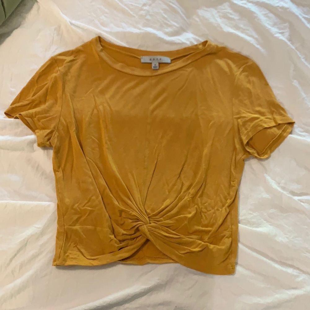 Knotted crop top